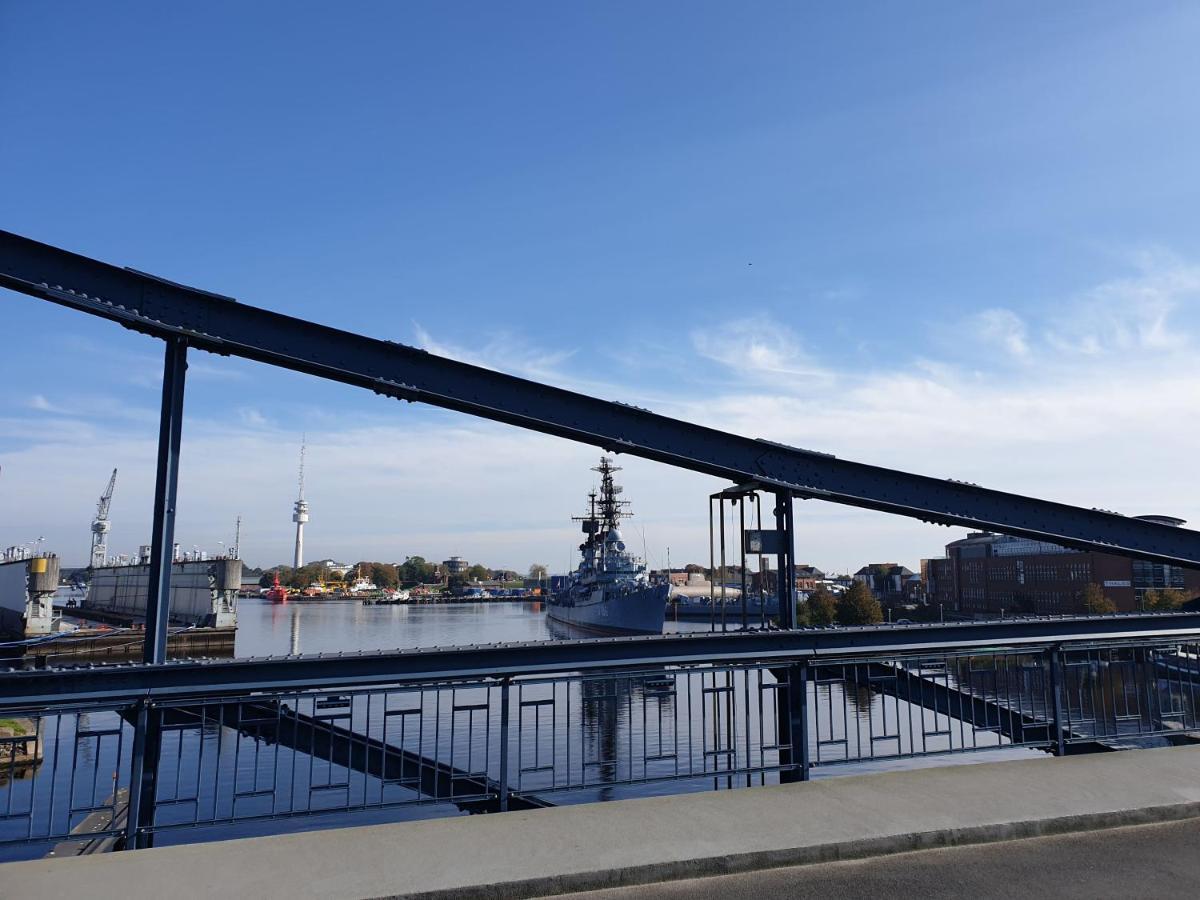 191 Ferienwohnung Deichbrücke Wilhelmshaven Exterior foto